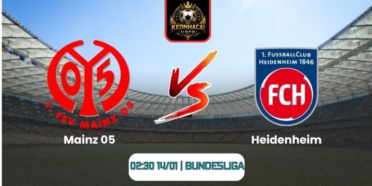 Soi kèo nhận định trận Mainz 05 vs Heidenheim (02:30 14/01 | Bundesliga) 2 Soi kèo nhận định trận Mainz 05 vs Heidenheim